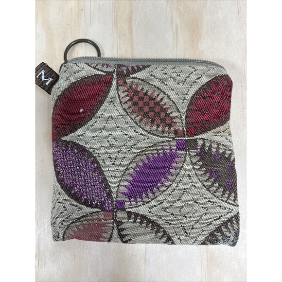 Maruca Designs Boulder CO Handmade Coin Purse Zipper Pouch Boho 5X5in - Picture 3 of 5